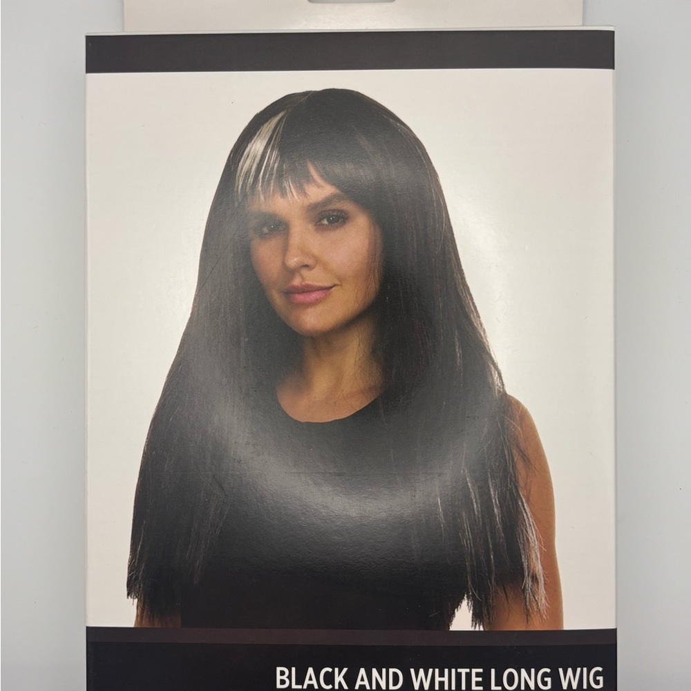 Black and White Long Wig